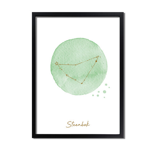 FOLIEDRUK Sterrenbeeld poster Steenbok 