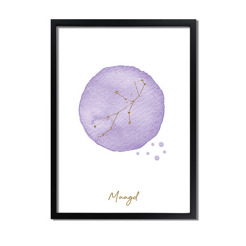 FOLIEDRUK Sterrenbeeld poster Maagd 