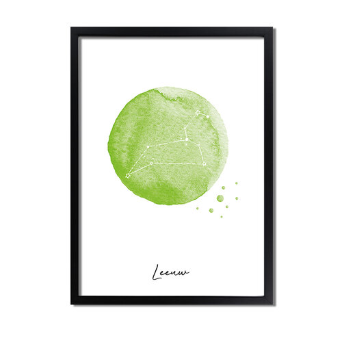 Sterrenbeeld poster Leeuw 