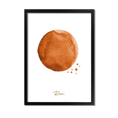 FOLIEDRUK Sterrenbeeld poster Ram 