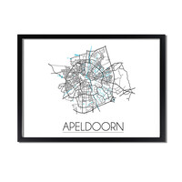 Apeldoorn Plattegrond poster