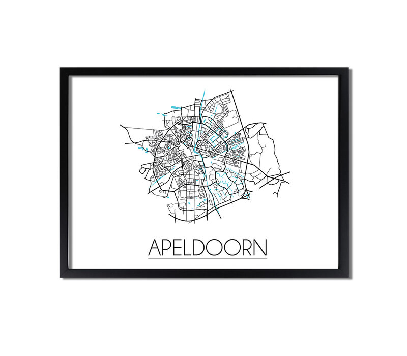 Apeldoorn Plattegrond poster