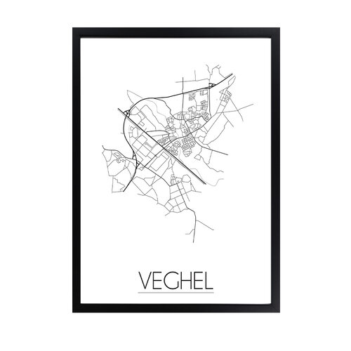 Veghel Plattegrond poster 