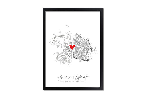 DesignClaud Hochzeitsposter Stadtplan - Hochzeitsgeschenk personalisiert - Copy - Copy - Copy - Copy