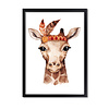 Giraffe met veer
