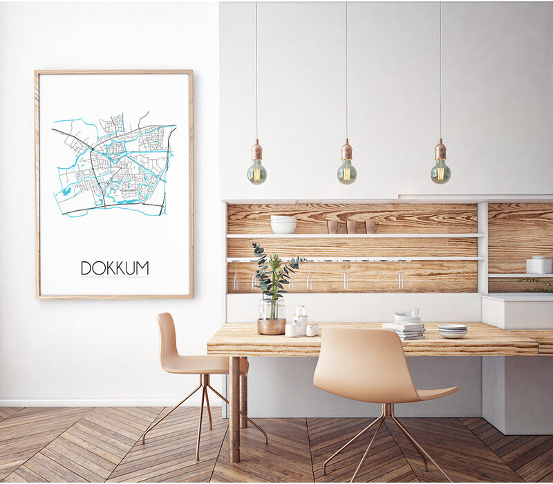 Stadtplan-poster auf Wunsch