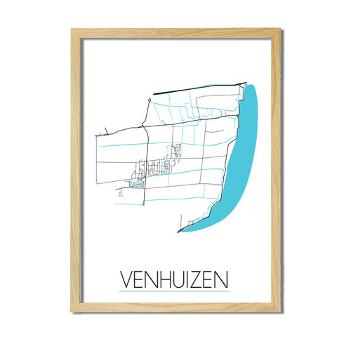 Venhuizen Plattegrond poster 