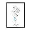 Laren Plattegrond poster
