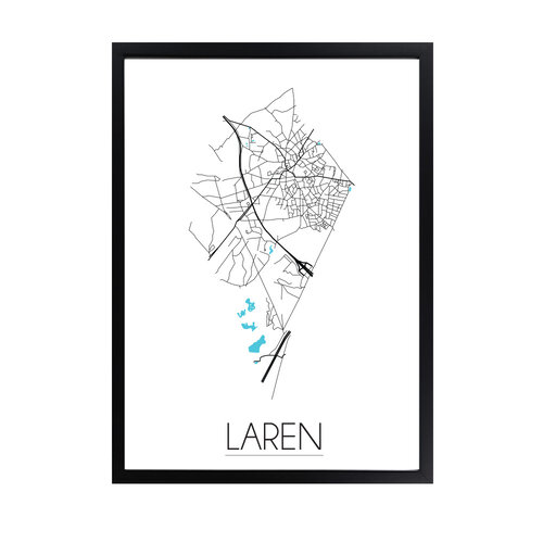 Laren Plattegrond poster 