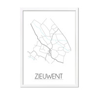 Zieuwent Plattegrond poster