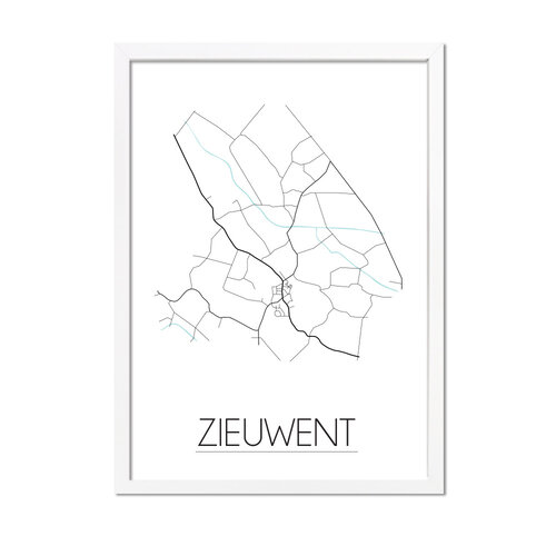 Zieuwent Plattegrond poster 