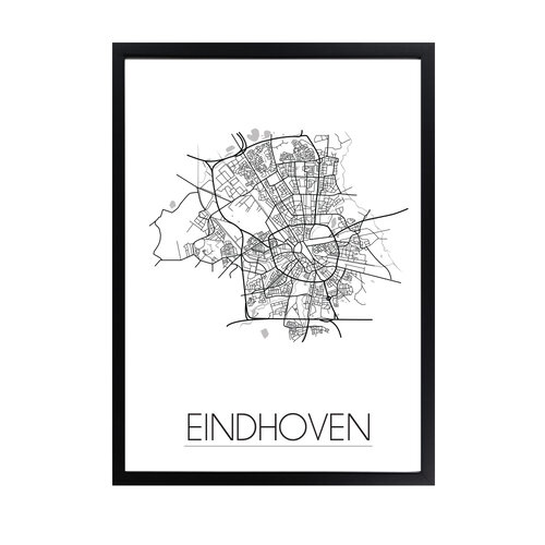 Eindhoven Plattegrond poster 