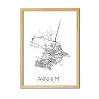 Arnhem Plattegrond poster