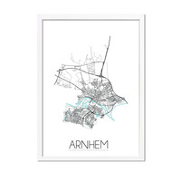 Arnhem Plattegrond poster