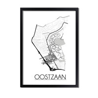 Oostzaan Plattegrond poster