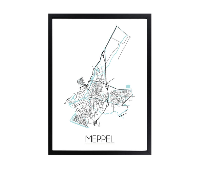 Meppel Plattegrond poster