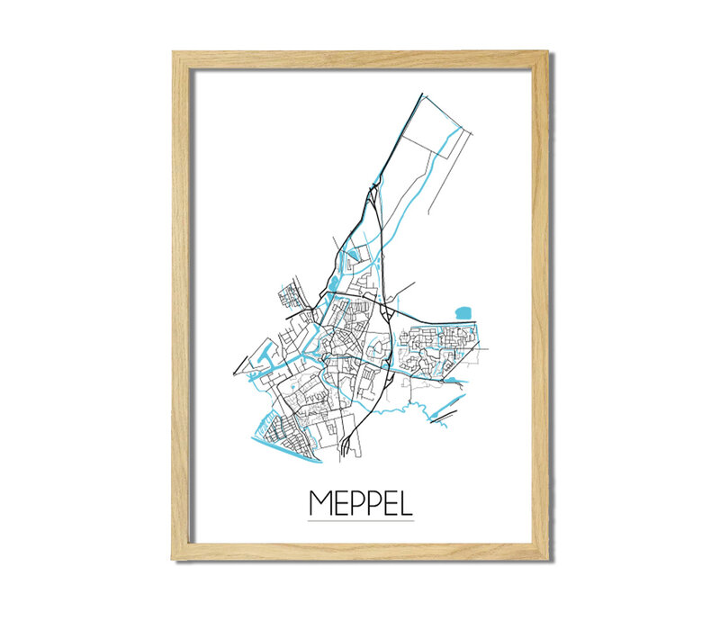 Meppel Plattegrond poster