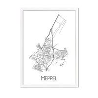 Meppel Plattegrond poster