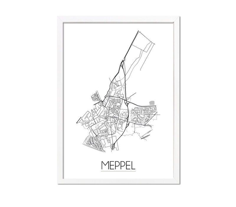 Meppel Plattegrond poster