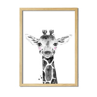Giraffe grijs