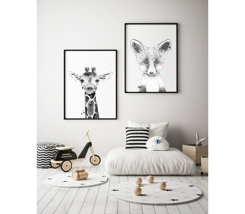 Giraffe grijs