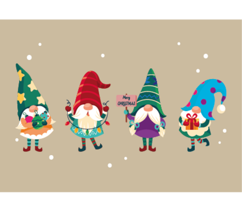 Christmas poster Christmas gnomes - Christmas decoration