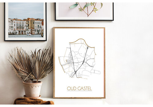 DesignClaud Map poster of your choice - Gold foil, Silver foil, Copper foil