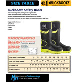 Buckbootz Safety Boots Buckbootz BBZ8000 Negro/Amarillo