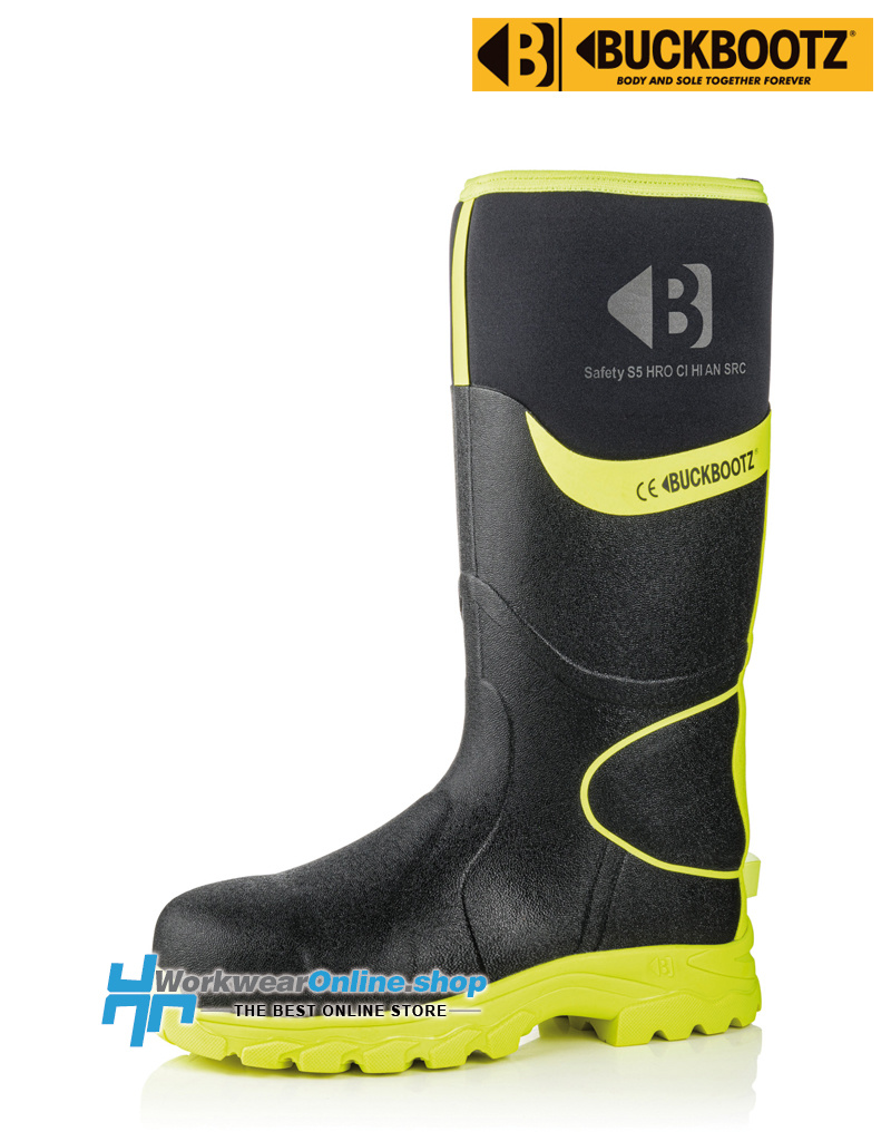 Buckbootz Safety Boots Buckbootz BBZ8000 Negro/Amarillo