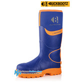 Buckbootz Safety Boots Buckbootz BBZ8000 Bleu/Orange