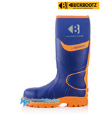 Buckbootz Safety Boots Buckbootz BBZ8000 Bleu/Orange