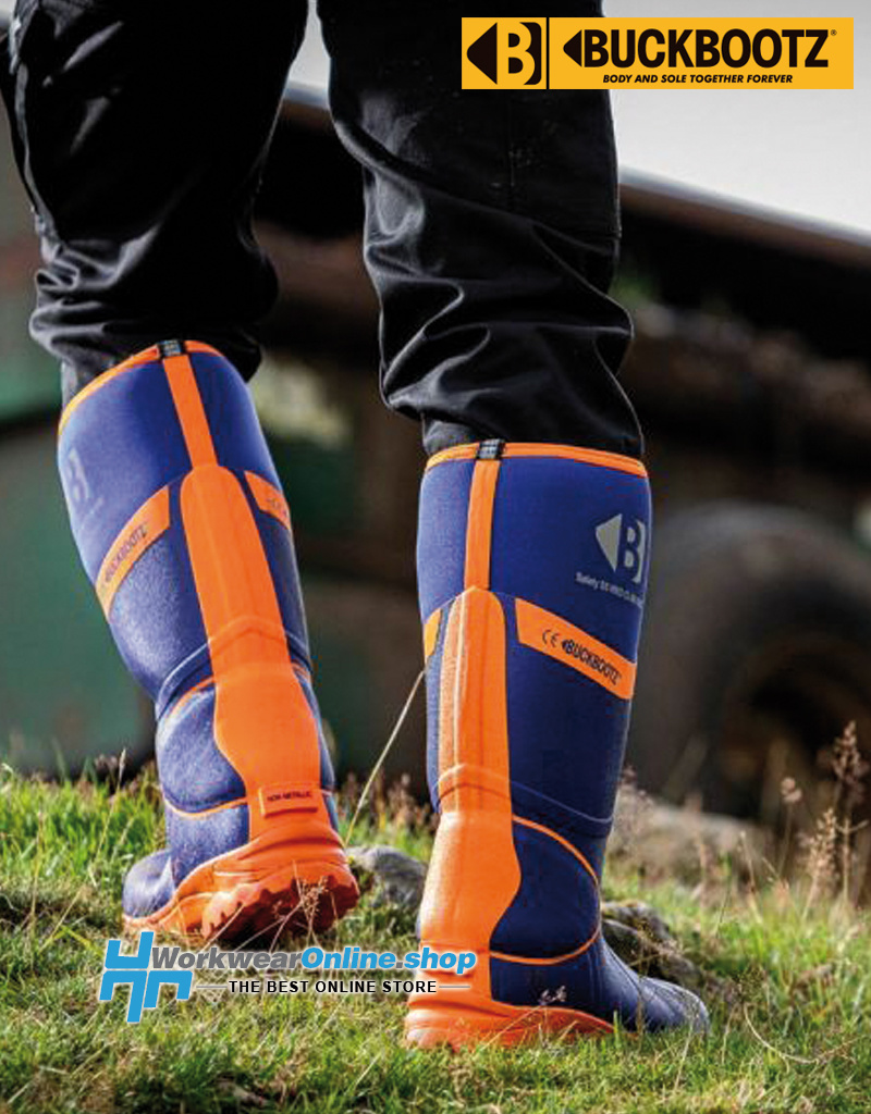 Buckbootz Safety Boots Buckbootz BBZ8000 Azul/Naranja