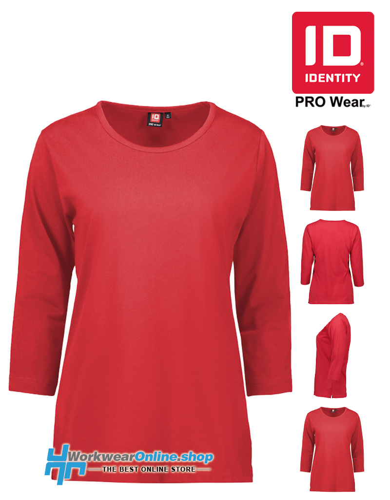 Identity Workwear ID Identity 0313 Pro Wear Frauen-T-Shirt mit Dreiviertelärmeln