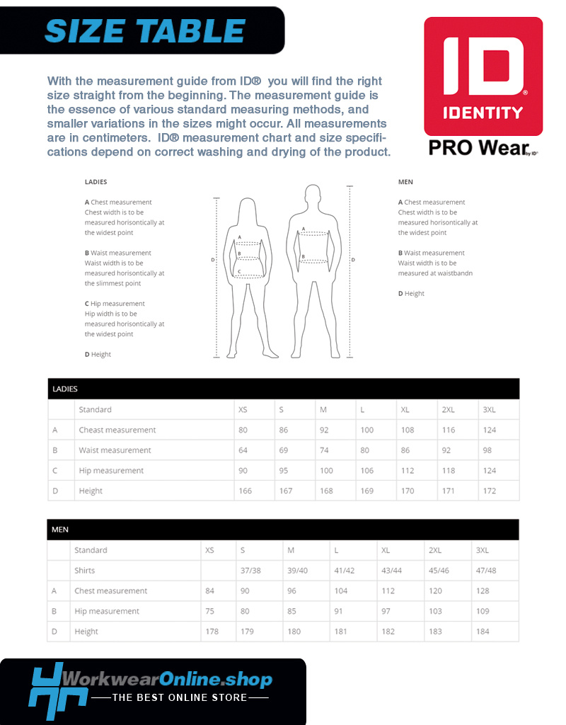 Identity Workwear ID Identity 0320 Pro Wear Heren Poloshirt [deel 3]