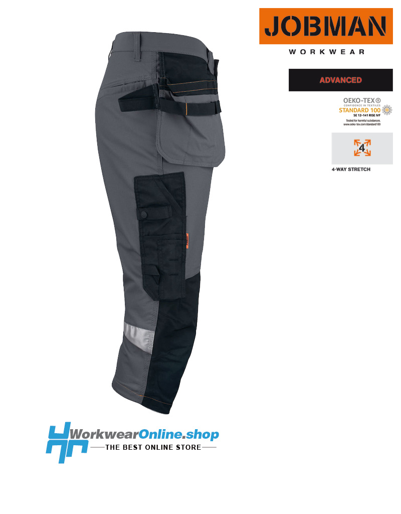 Jobman Workwear Jobman Workwear 2195 [tres cuartos] Shorts largos elásticos HP