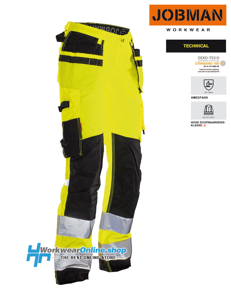 Jobman Workwear Jobman Workwear 2272 HI-VIS Damen-Arbeitshose Star HP