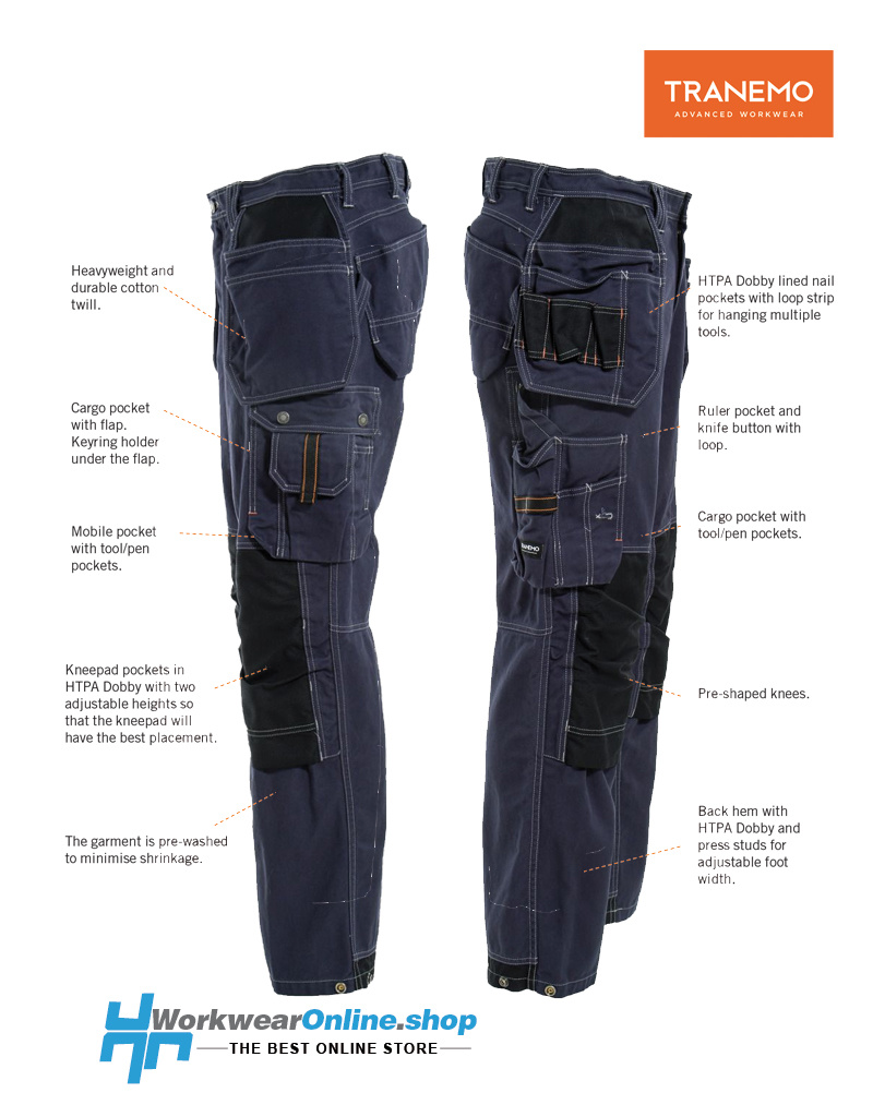 Tranemo Workwear Pantalones de trabajo para mujer Tranemo Workwear Craftsman PRO 7759-15