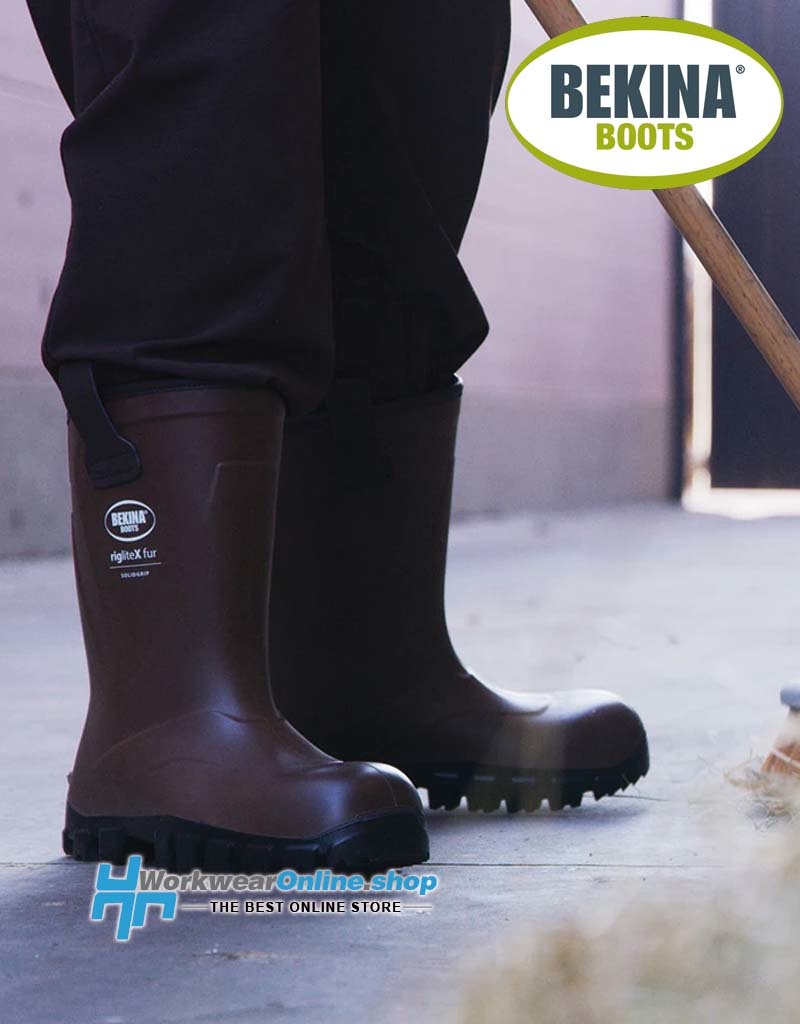Bekina Safety Boots Bekina 107-128-028 Riglite X Fur Solidgrip S5 Marron-Noir P