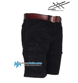 CrossHatch Workwear CrossHatch Mariner Schwarze Stretch-Shorts