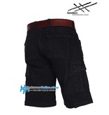 CrossHatch Workwear CrossHatch Mariner Schwarze Stretch-Shorts