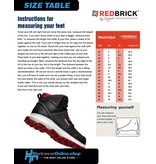 RedBrick Safety Sneakers Branco en brique rouge
