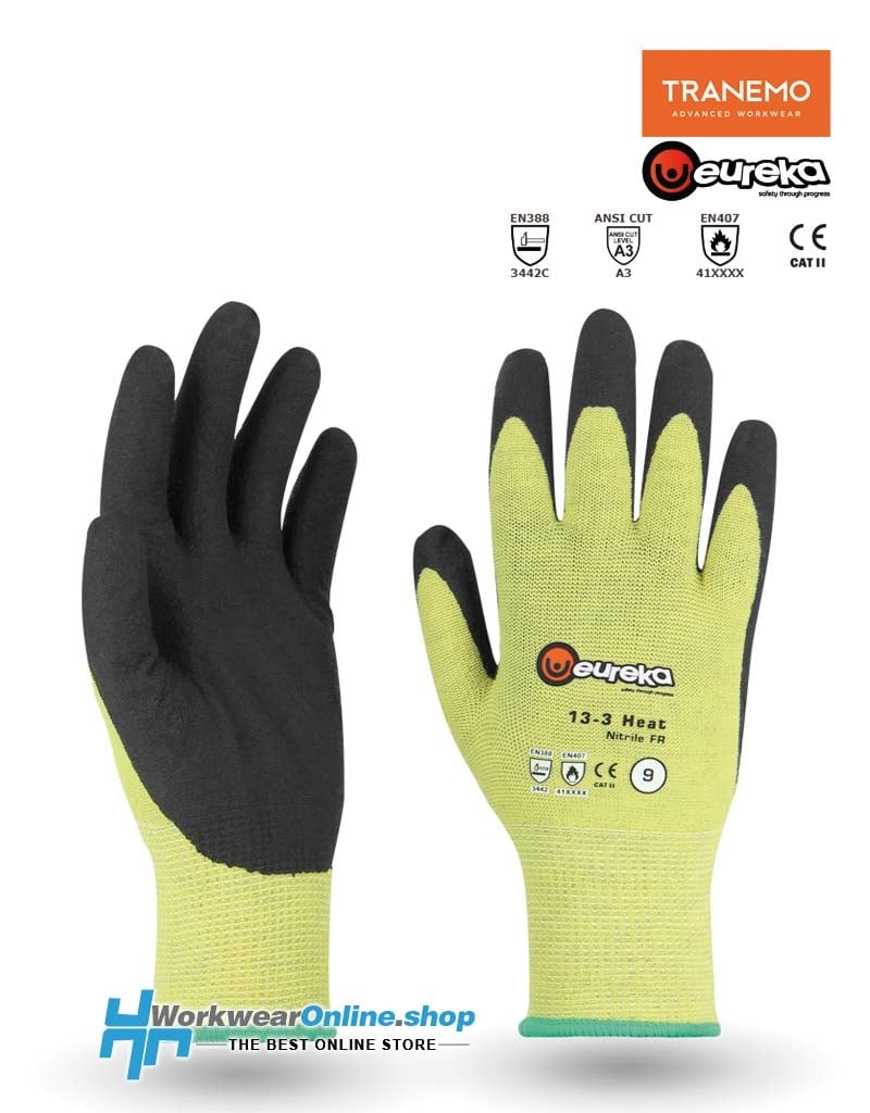 Eureka Handschoenen Tranemo RG0001 Guantes FR Contact (Negro/Amarillo)