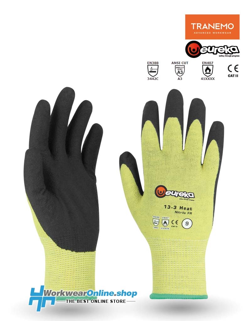 Eureka Handschoenen Tranemo RG0001 Handschuhe FR Contact (Schwarz/Gelb)