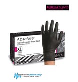 Aurelia Handschoenen Aurelia Absolute 100 Nitril puderfrei schwarz