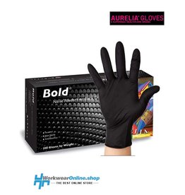 Aurelia Handschoenen Aurelia Bold 100 Nitril puderfrei schwarz