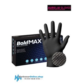 Aurelia Handschoenen Aurelia Bold MAX 50 Nitrile sans poudre Noir