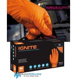 Aurelia Handschoenen Aurelia Ignite 100 Nitrilpuderfrei Orange