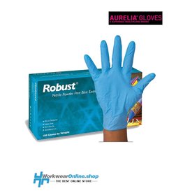 Aurelia Handschoenen Aurelia Robust 100 Nitril puderfrei blau