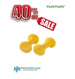 Sport Mancuernas Tunturi - Neopreno 2x 1,5 kg - Amarillo Flúor