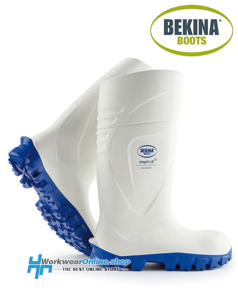 Bekina Safety Boots Bekina 107-128-008 Steplite X Solidgrip S4 Weiß-Blau Z